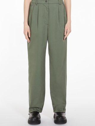 Зелёные брюки WEEKEND MAX MARA: фото 1 - Invogue
