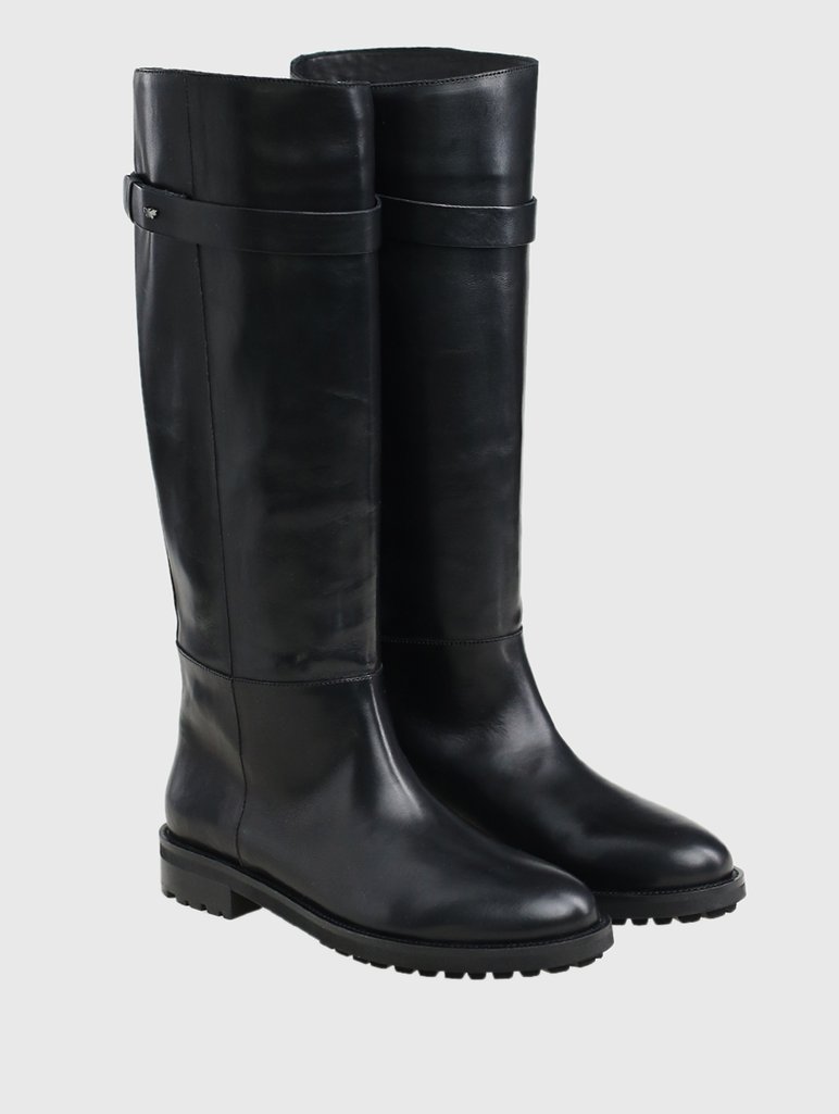 Чёрные сапоги WEEKEND MAX MARA: фото 1 - Invogue