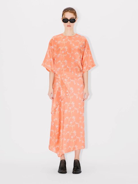 Помаранчева блуза Kenzo шовкова: фото 1 - Invogue