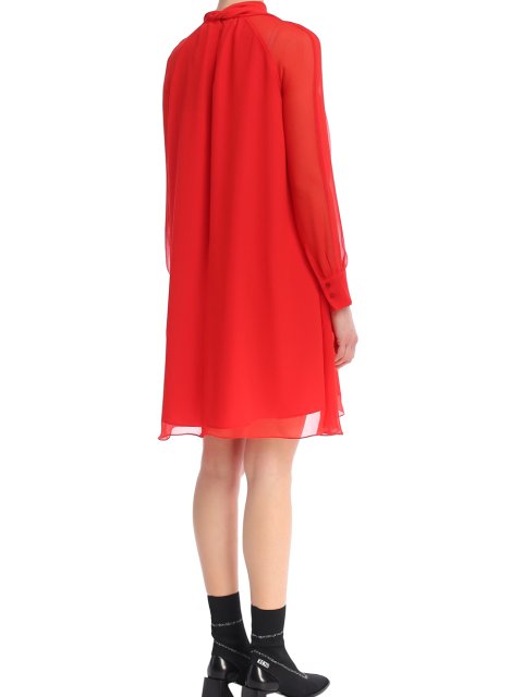 Красное платье KENZO: фото 2 - Invogue