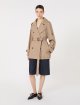 Темно-бежевий плащ MAX MARA двобортний: фото 1 - Invogue