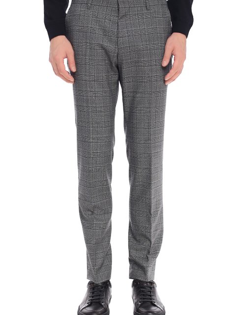 Серые брюки BOSS: фото 3 - Invogue