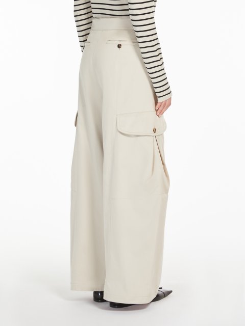 Бежевые брюки Max Mara карго: фото 3 - Invogue