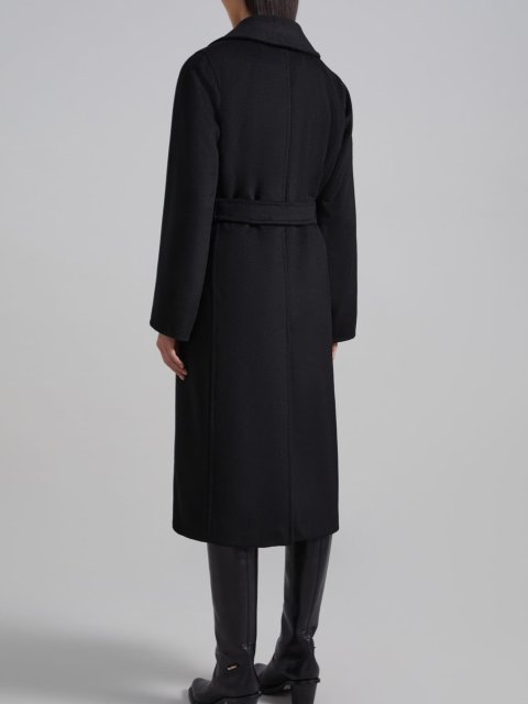 Чорне пальто manuella MAX MARA: фото 2 - Invogue