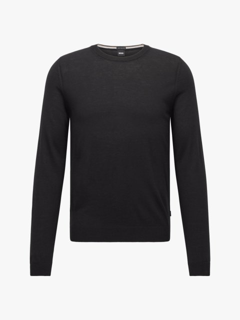 Чорний светр BOSS з натуральної вовни: фото - Invogue
