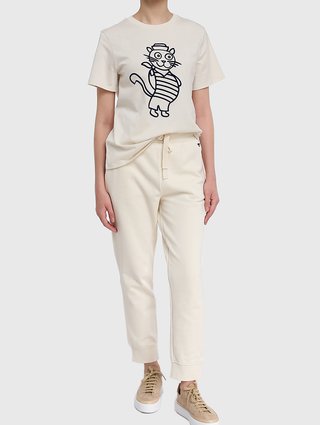 Кремовые брюки WEEKEND MAX MARA: фото 1 - Invogue