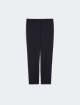 Темно-синие брюки WEEKEND MAX MARA из чистой эластичной шерсти: фото - Invogue