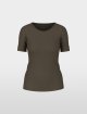 Оливкова футболка MARC CAIN з бавовни: фото - Invogue