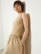 Світло-коричнева сукня Max&Co з льону та трикотажу: фото 4 - Invogue