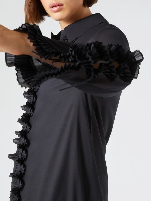 Чорна сукня Marina Rinaldi з оборками: фото 4 - Invogue