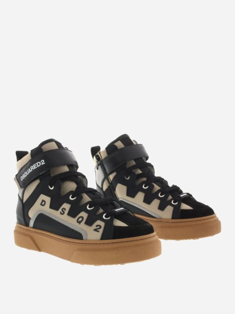 Черевики DSQUARED KID з логотипом: фото 2 - Invogue