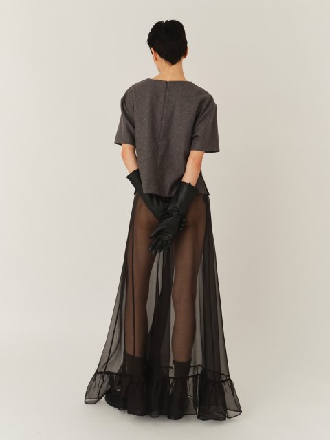 Чорна спідниця The Garment з шовку: фото 3 - Invogue