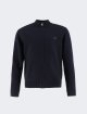 Темно-синя кофта EMPORIO ARMANI KIDS з бавовни та вовни: фото - Invogue
