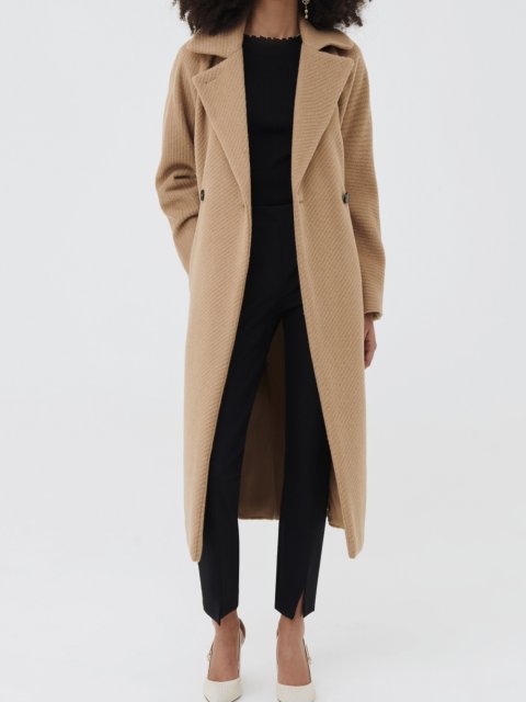 Бежевое пальто MARELLA: фото 1 - Invogue