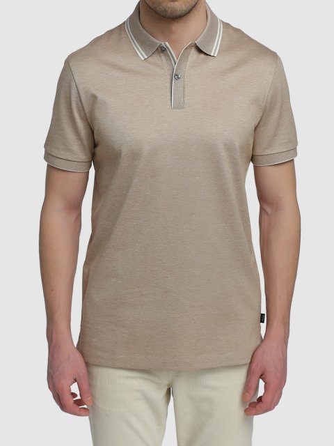 Бежеве поло BOSS : фото 3 - Invogue