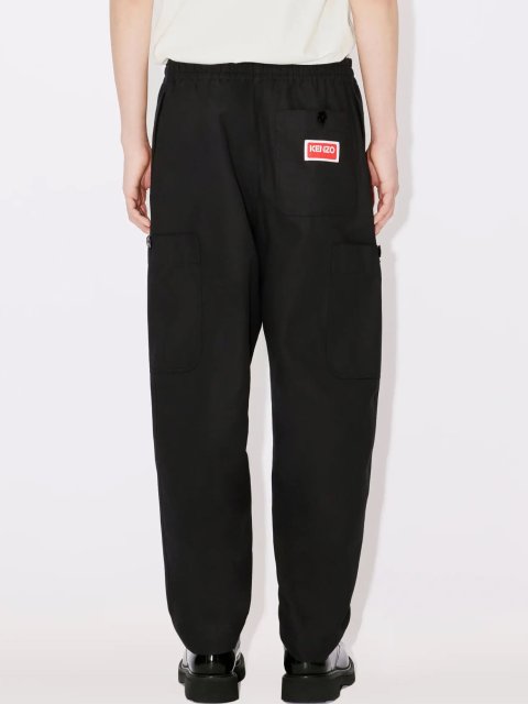 Чорні спортивні брюки карго KENZO з бавовни: фото 2 - Invogue