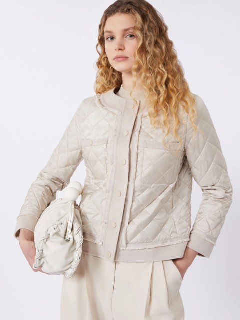 Бежева куртка WEEKEND MAX MARA з водовідштовхувального полотна: фото 4 - Invogue