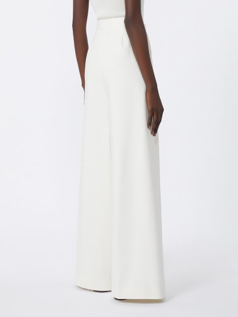 Белые брюки MAX MARA из эластичного хлопка: фото 3 - Invogue