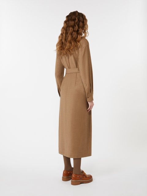 Коричнева сукня WEEKEND MAX MARA з вовни: фото 3 - Invogue