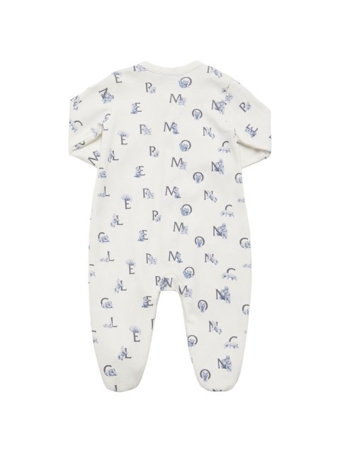 Темно-синій комбінезон, шапочка MONCLER ENFANT з бавовни: фото 1 - Invogue