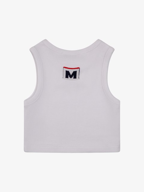 Белый топ MSGM из хлопка: фото 1 - Invogue