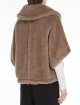 Сіре пончо MAX MARA з альпаки, кашеміру та шовку: фото 2 - Invogue