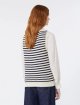 Вязаный топ в полоску WEEKEND MAX MARA из хлопковой пряжи: фото 3 - Invogue