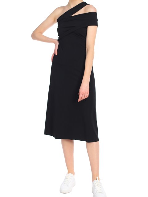 Чёрное платье HELMUT LANG: фото 1 - Invogue