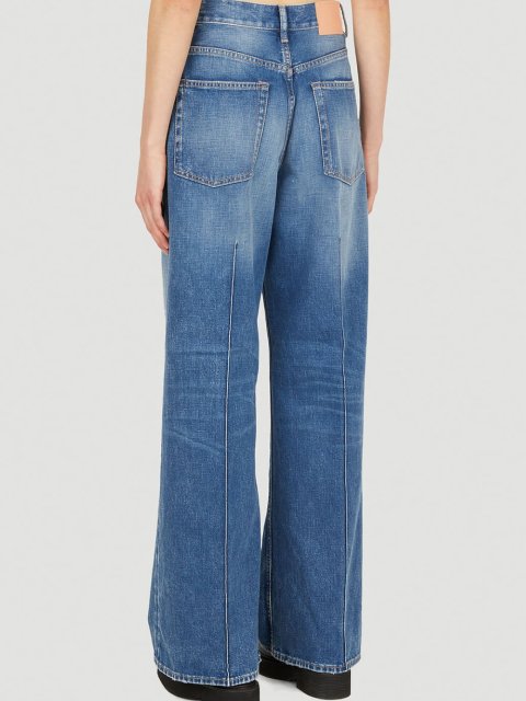 Сині джинси кльош Acne Studios: фото 2 - Invogue