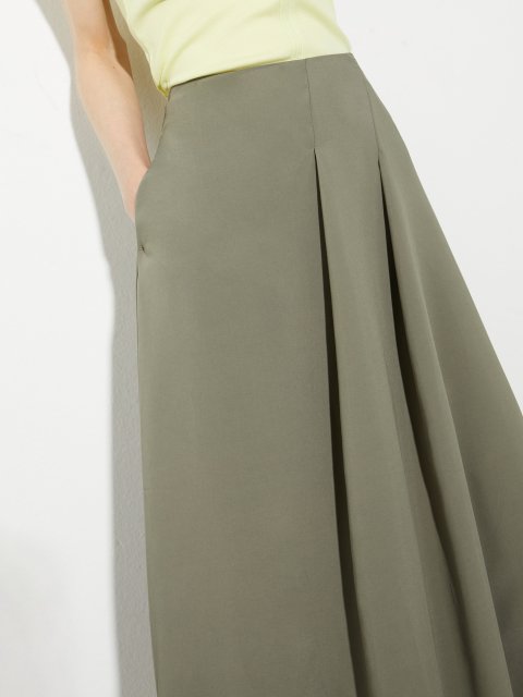 Зеленая юбка MAX&CO из смеси вискозы: фото 4 - Invogue