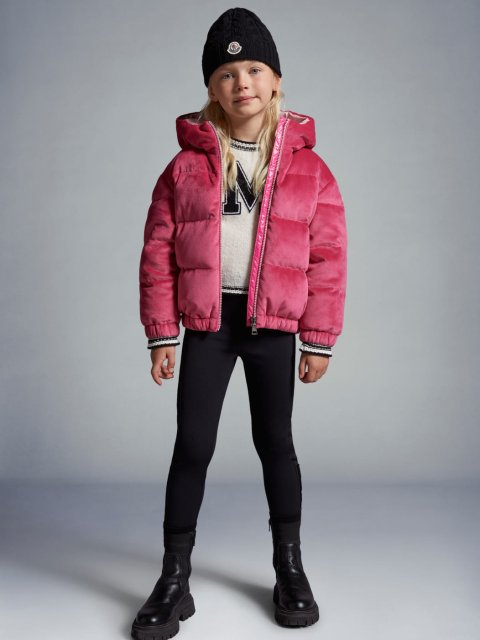Розовая куртка MONCLER ENFANT: фото 4 - Invogue