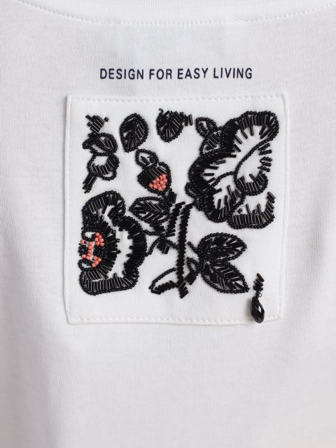 Біла футболка MAX MARA : фото 7 - Invogue