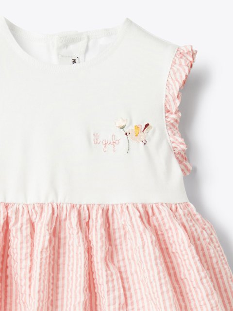 Розовое платье IL GUFO без рукавов: фото 2 - Invogue