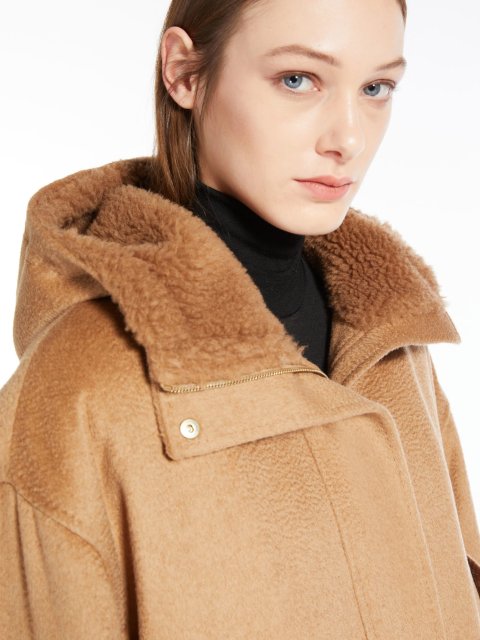 Темно-бежеве пальто MAX MARA з верблюжої вовни: фото 3 - Invogue