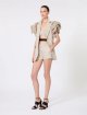Бежевые шорты Max Mara из чистого льна: фото 1 - Invogue