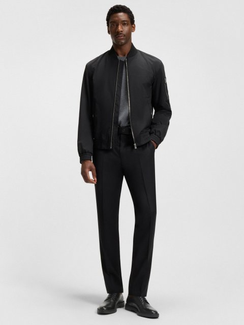 Чёрные туфли BOSS из кожи: фото 1 - Invogue