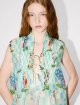 Топ з принтом Kenzo з льону та шовку: фото 4 - Invogue