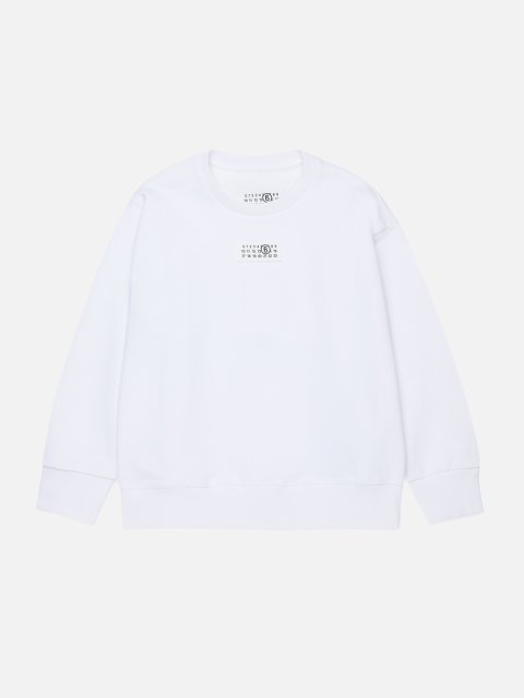 Белая кофта MM6 Maison Margiela из хлопка: фото - Invogue
