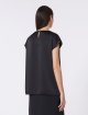 Чорний топ WEEKEND MAX MARA атласний: фото 3 - Invogue