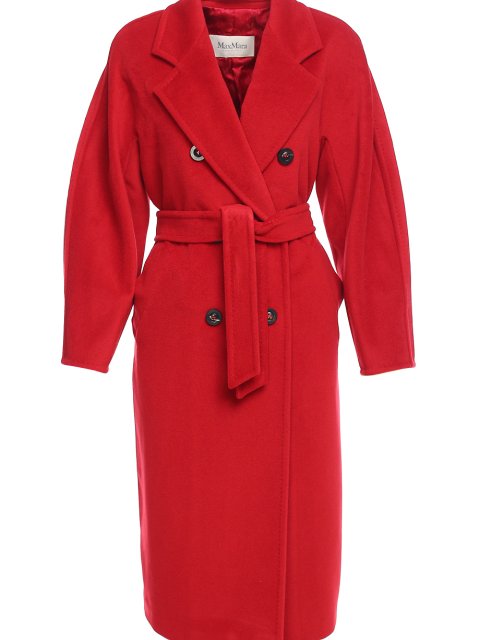 Красное пальто MAX MARA из шерсти и кашемира: фото 5 - Invogue