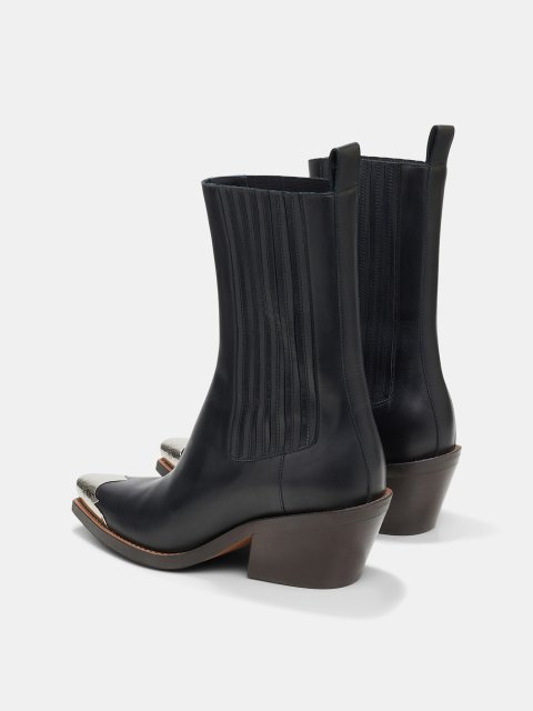 Черные ботинки Dorothee Schumacher с металлическим носком: фото 3 - Invogue