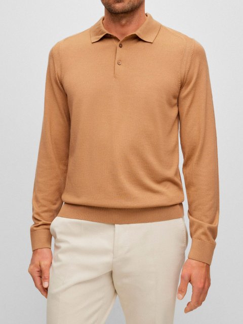 Бежевий светр BOSS: фото 1 - Invogue