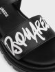 Босоніжки шкіряні в стилі Casual DSQUARED2: фото 2 - Invogue