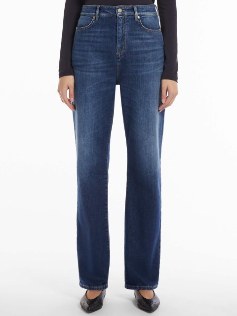 Синие джинсы MAX MARA: фото 1 - Invogue