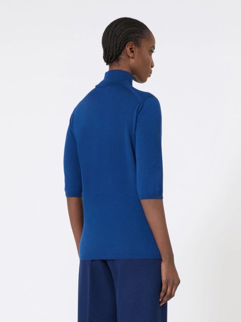 Синий свитер MAX MARA из чистой шерсти: фото 3 - Invogue