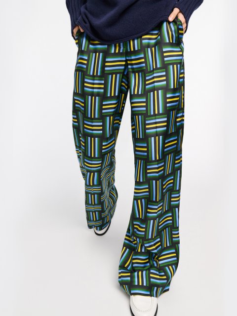 Синие брюки Dorothee Schumacher с принтом: фото 2 - Invogue