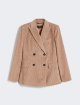 Кремовий жакет WEEKEND MAX MARA оксамитовий: фото - Invogue