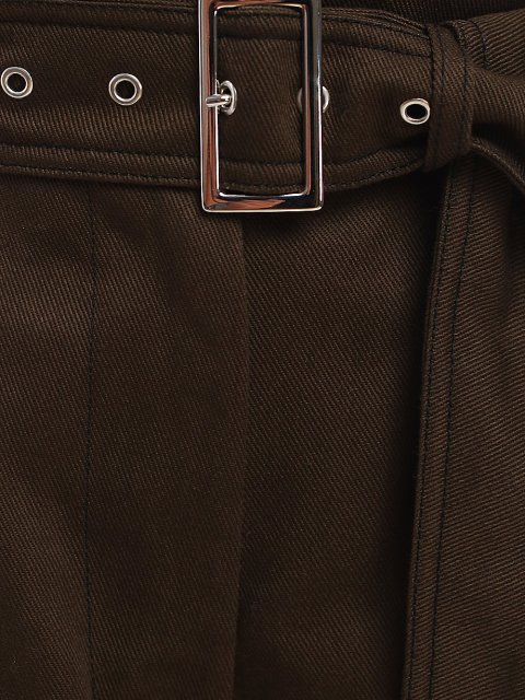 Коричневые брюки WEEKEND MAX MARA: фото 5 - Invogue