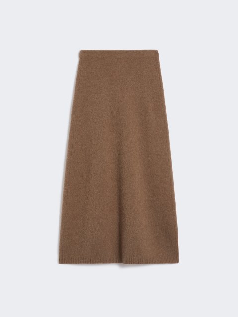 Коричневая юбка MAX MARA из кашемира: фото - Invogue