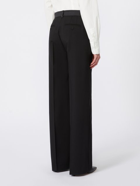 Чорні брюки WEEKEND MAX MARA з вовни: фото 3 - Invogue
